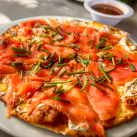 Smoke Salmon Pizza - Bamboo Restaurant - 1080x1080